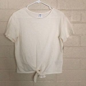 Old navy tie front top